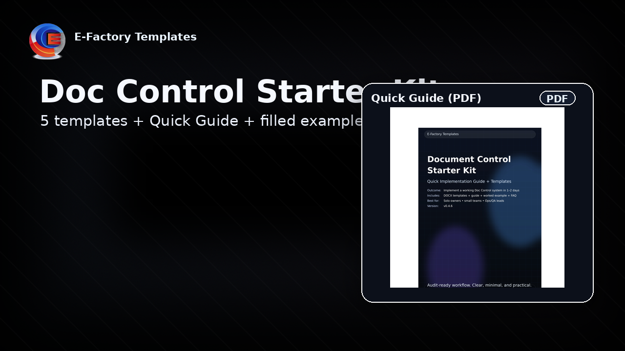 Doc Control Starter Kit