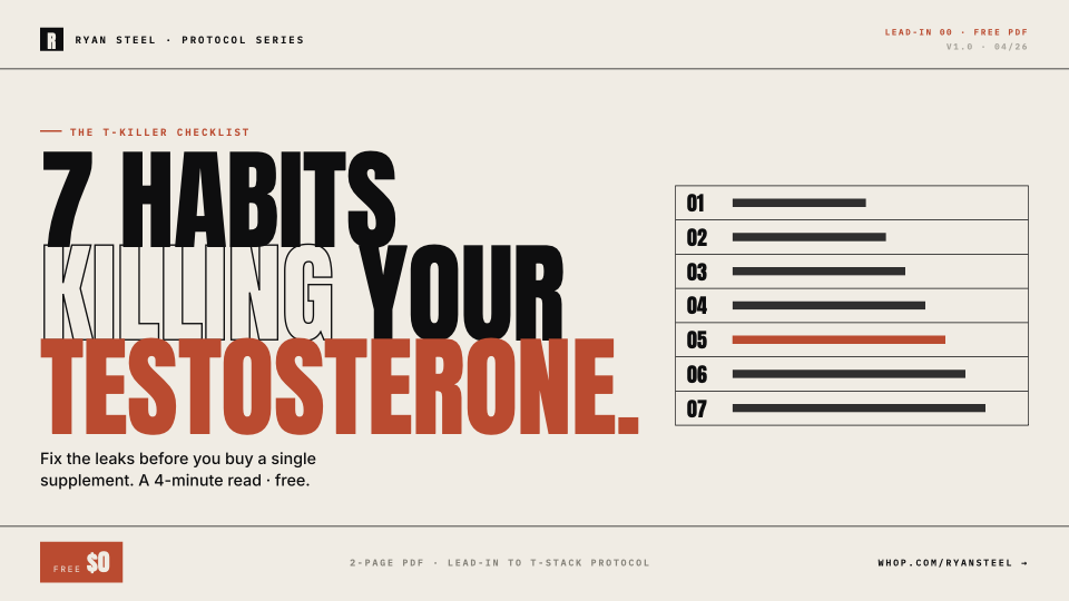7 HABITS DESTROYING YOUR TESTOSTERONE