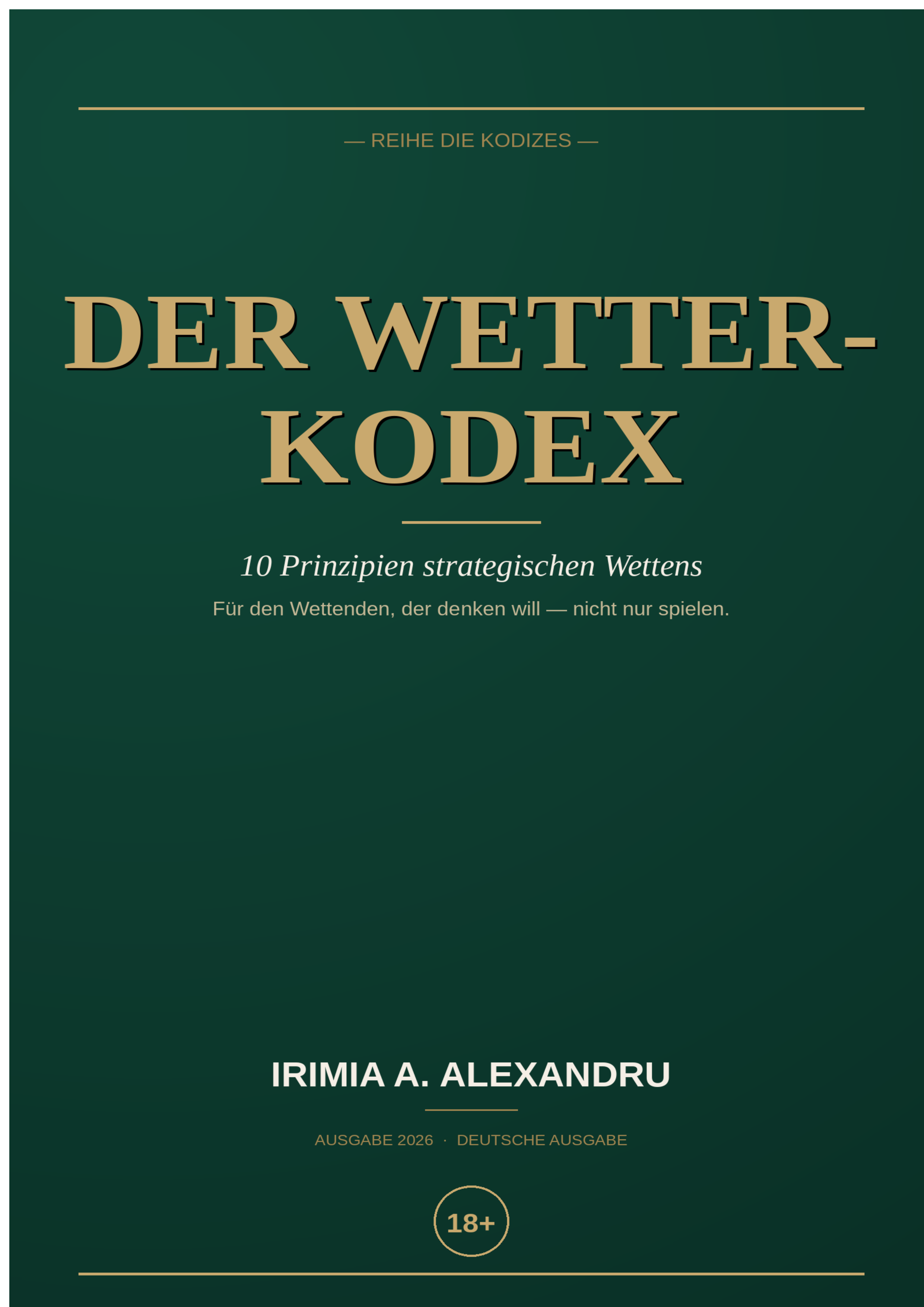 Der Wetter-Kodex — Strategieleitfaden für Sportwetten (PDF, 18 Seiten)