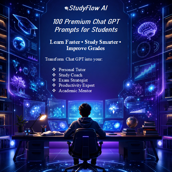 100 ChatGPT Prompts That Actually Help You Study, Plan, and Ace Exams