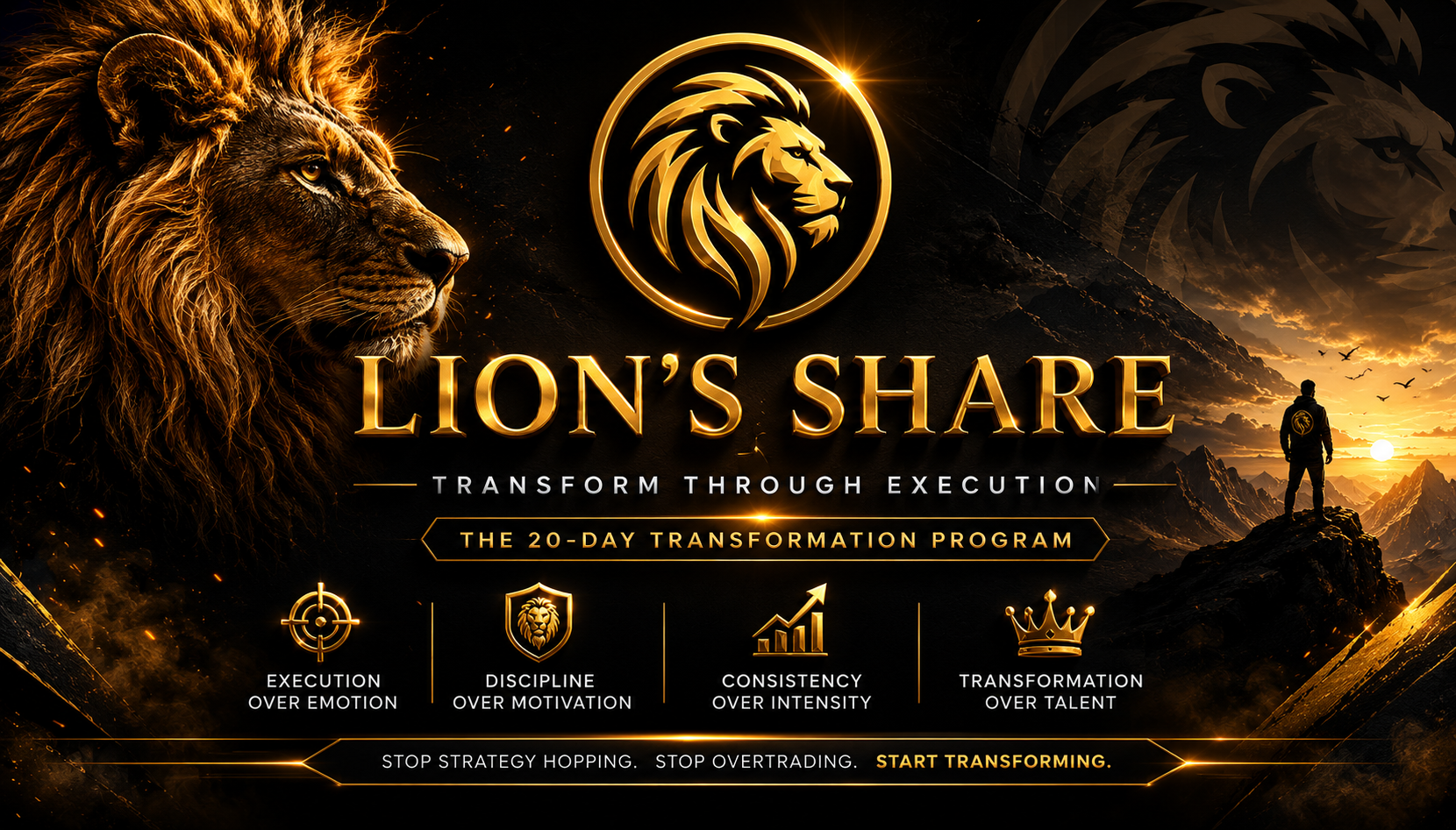 The Lions Share 20 Day Trading Transformation Program