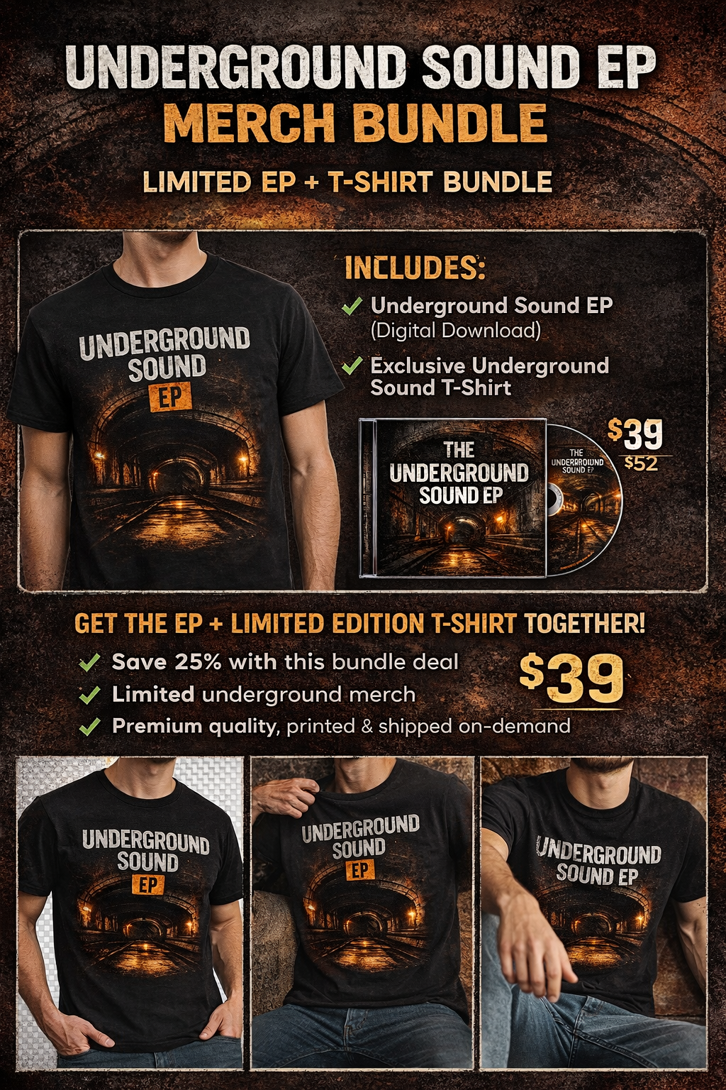 Underground Sound EP + Tee 