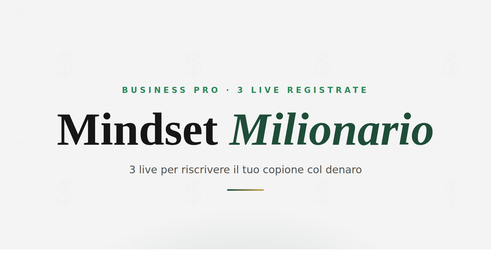 Mindset Milionario