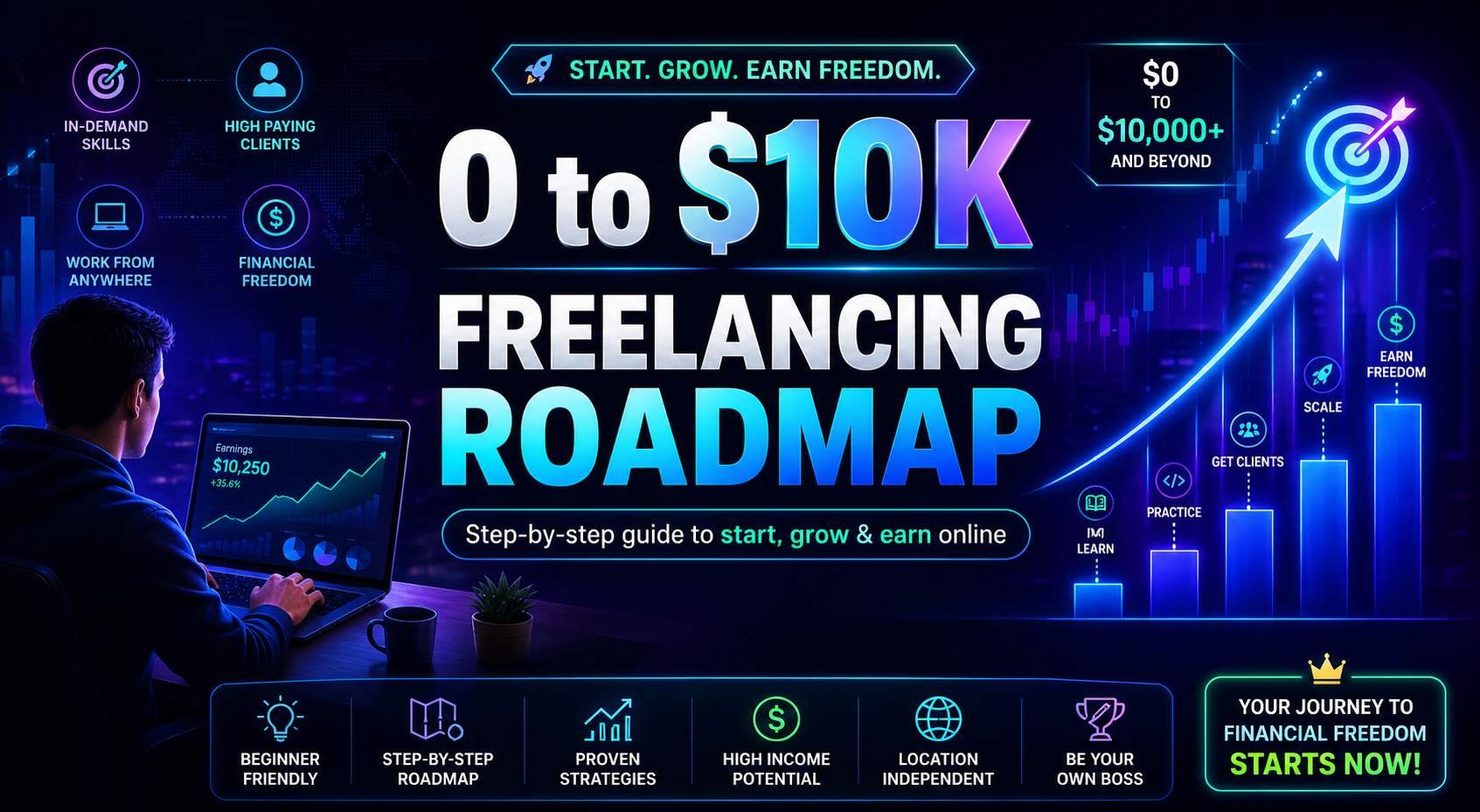 0 to $10k FREELANCING ROADMAP