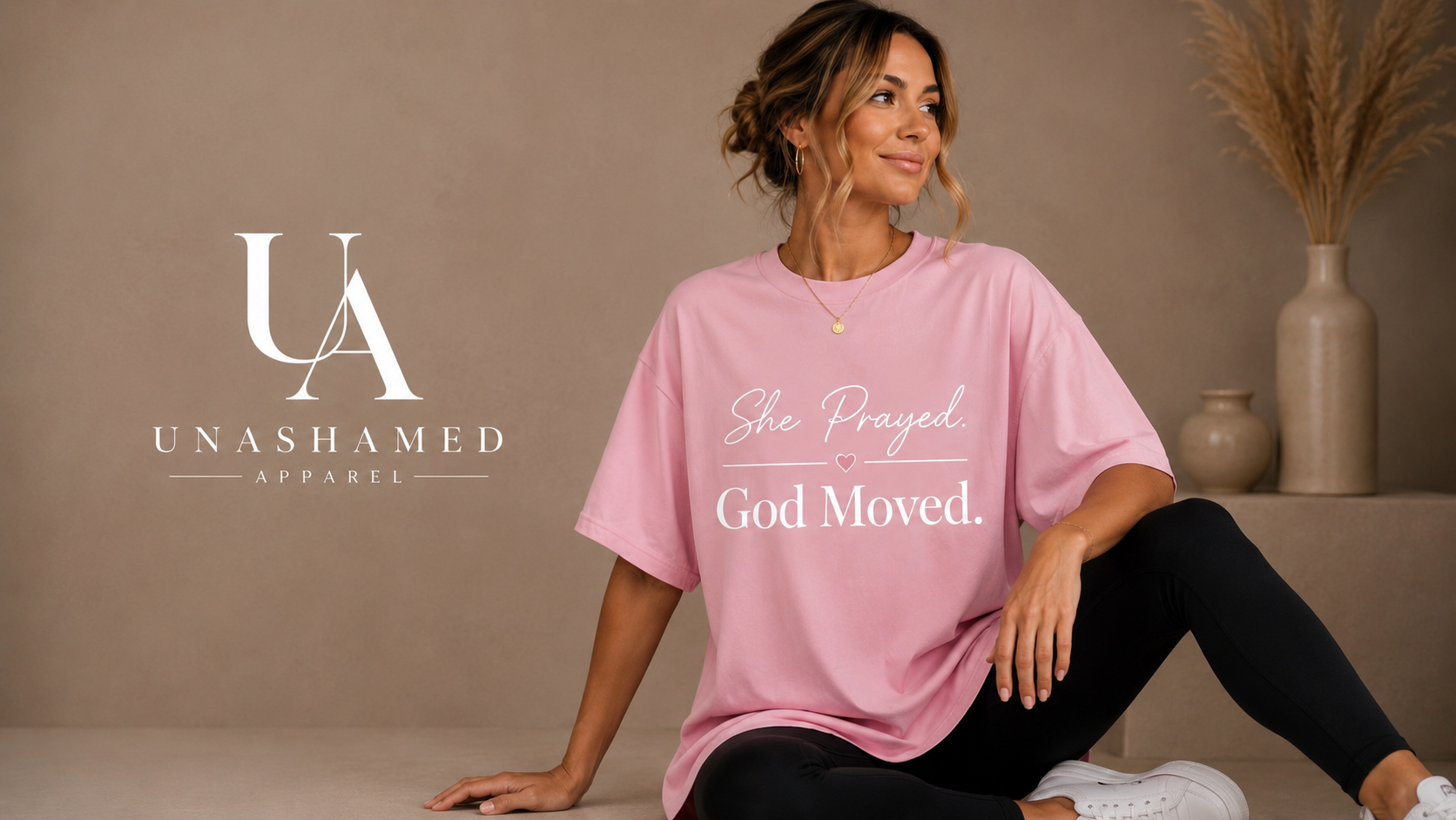 She Prayed.God Moved Short Sleeve T-Shirt 