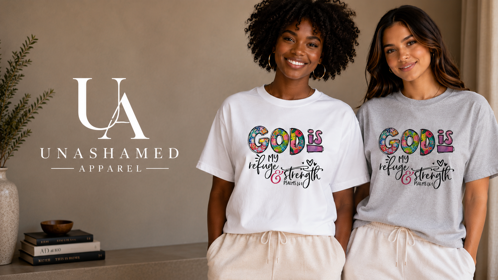 "God is My Refuge & Strength" - Short Sleeve Tee