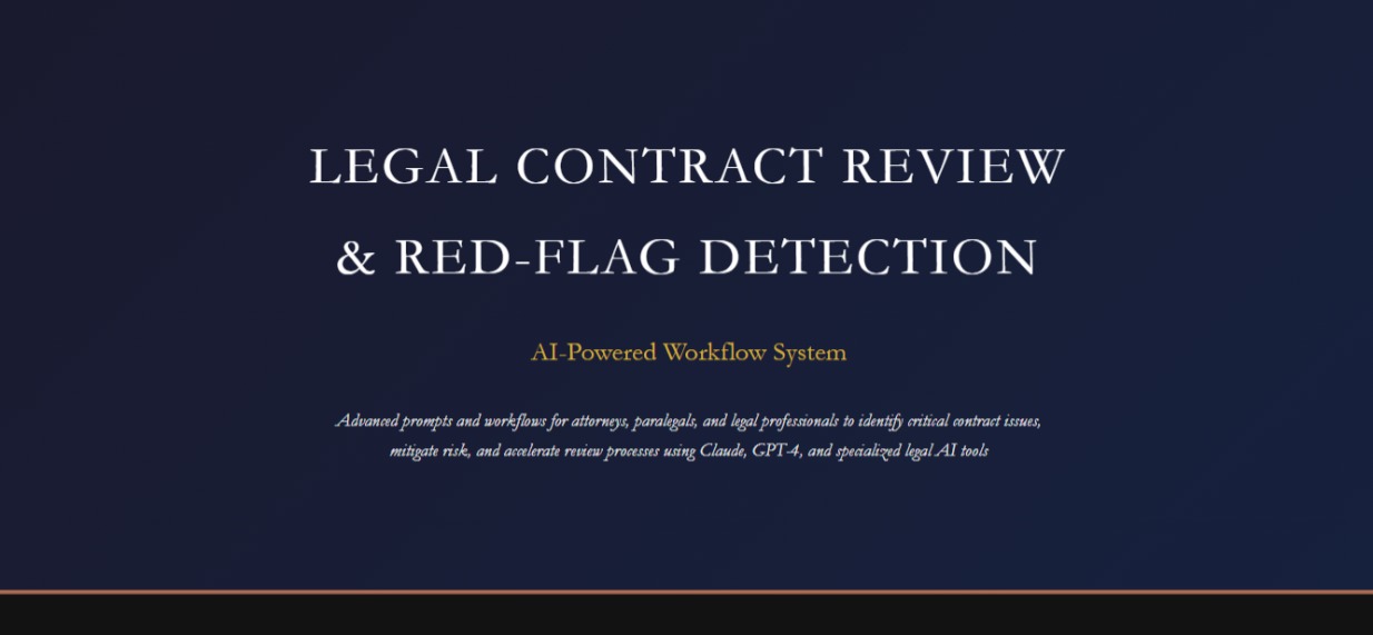 Legal Contract Review & Workflow System