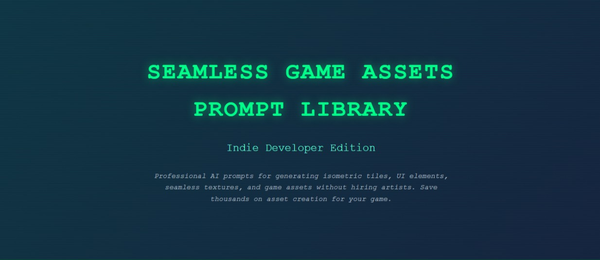 Game Assets Prompt Library