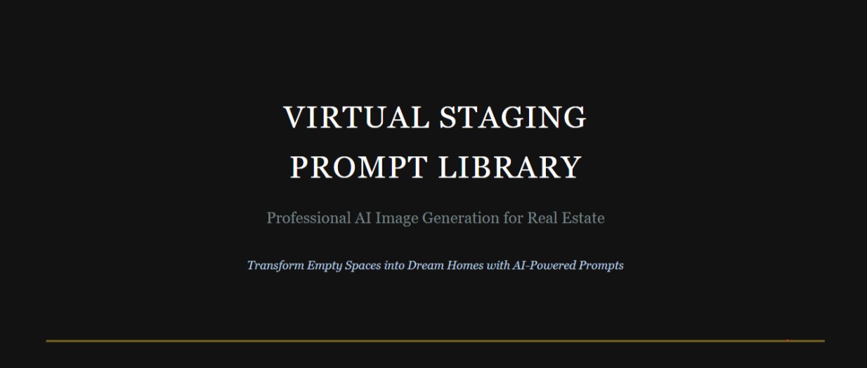 Virtual Staging AI Prompt Library