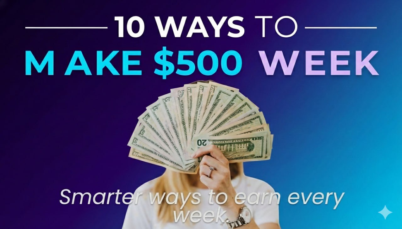 10 Ways To Make $500 Per Week