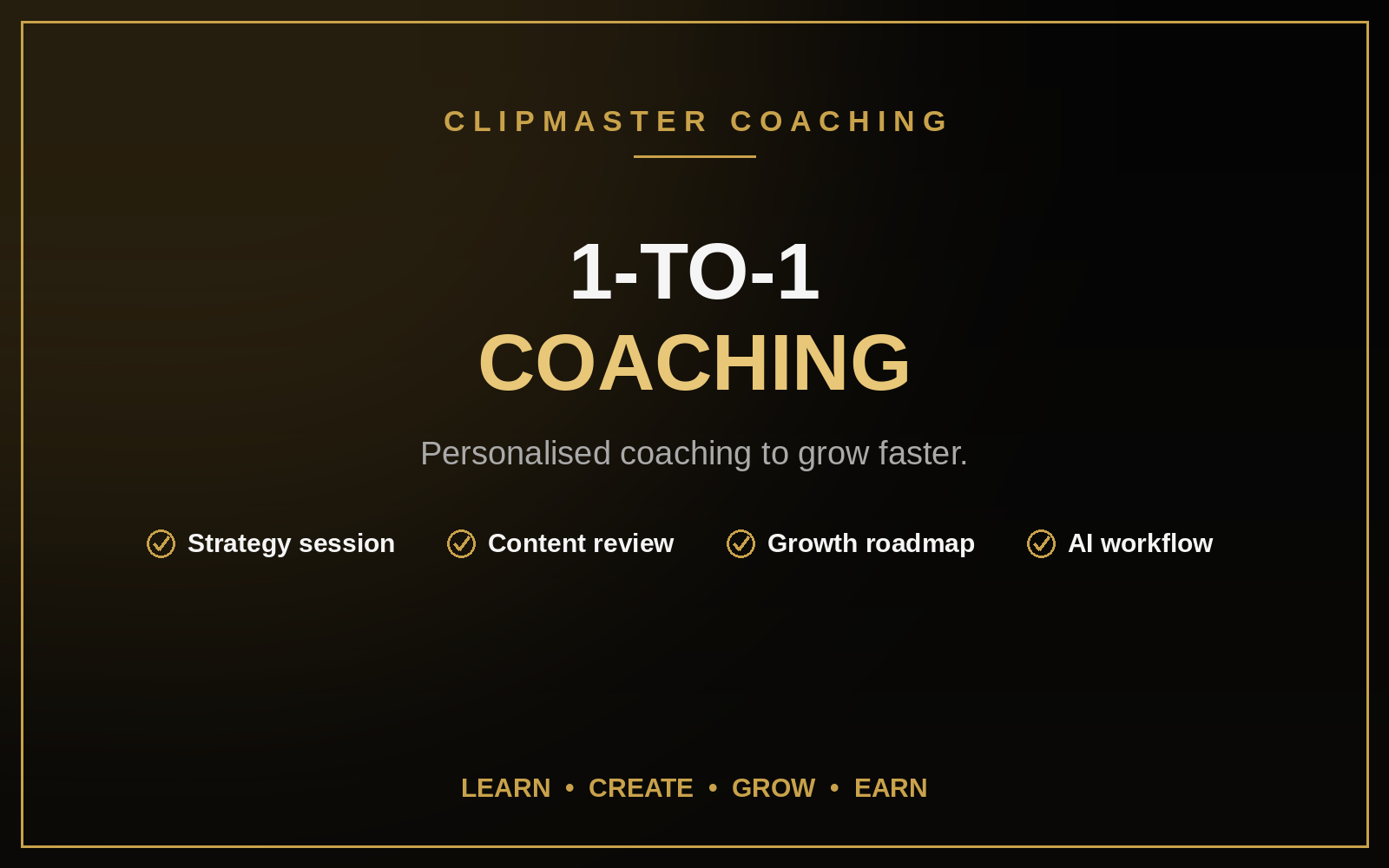 1-to-1 Coaching