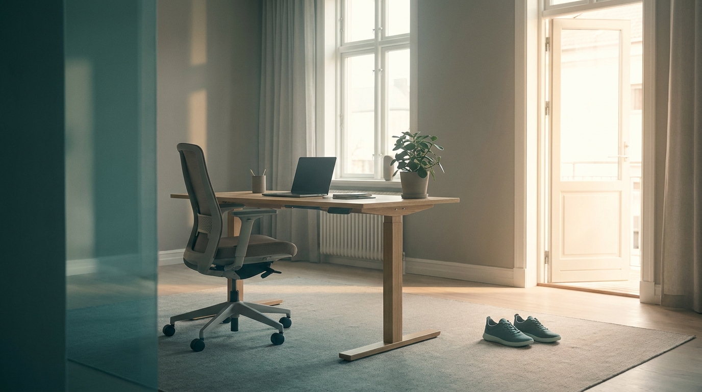 Desk Workers Moving Comfortably