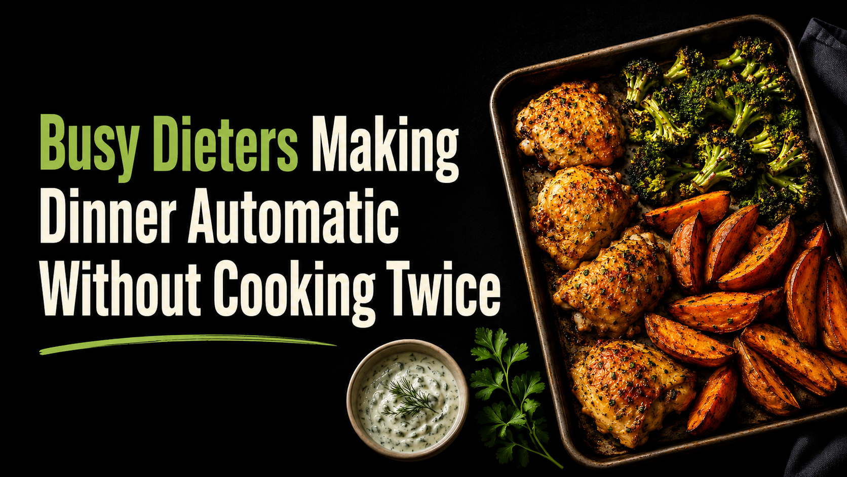 Busy Dieters Making Dinner Automatic Without Cooking Twice