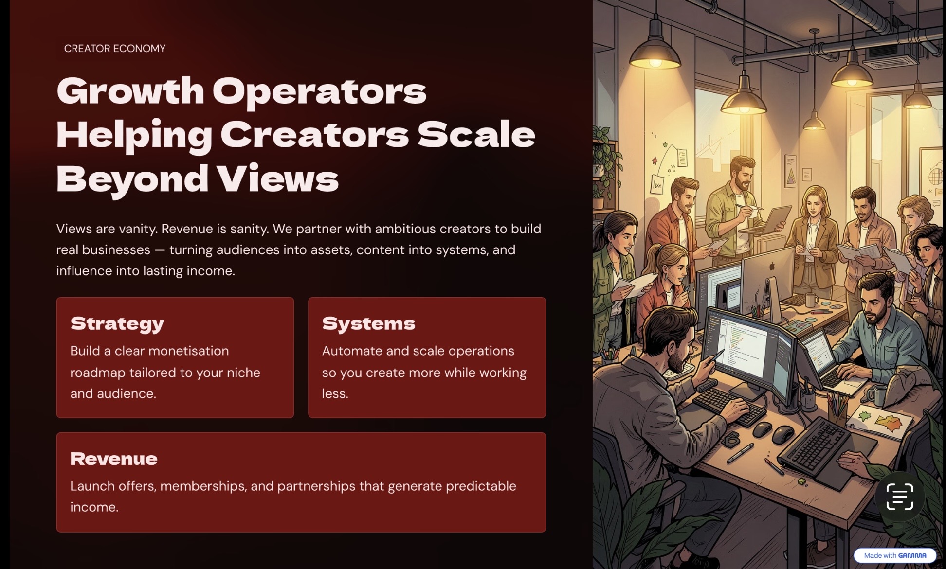 Growth Operators Helping Creators Scale Beyond Views