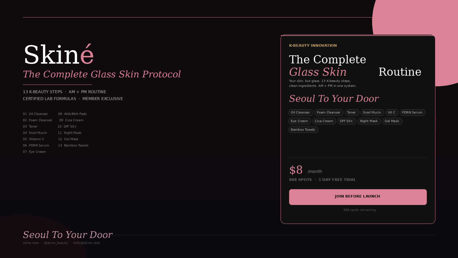 Skiné Glass Skin Protocol