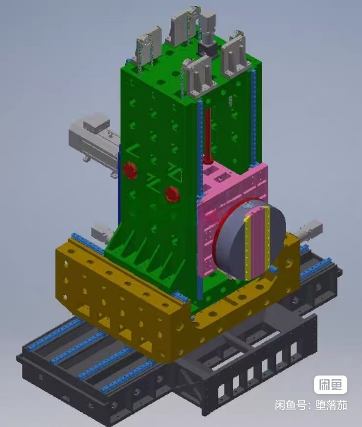 三坐标镗床stp通用3d图纸提供导出solidworks文件
