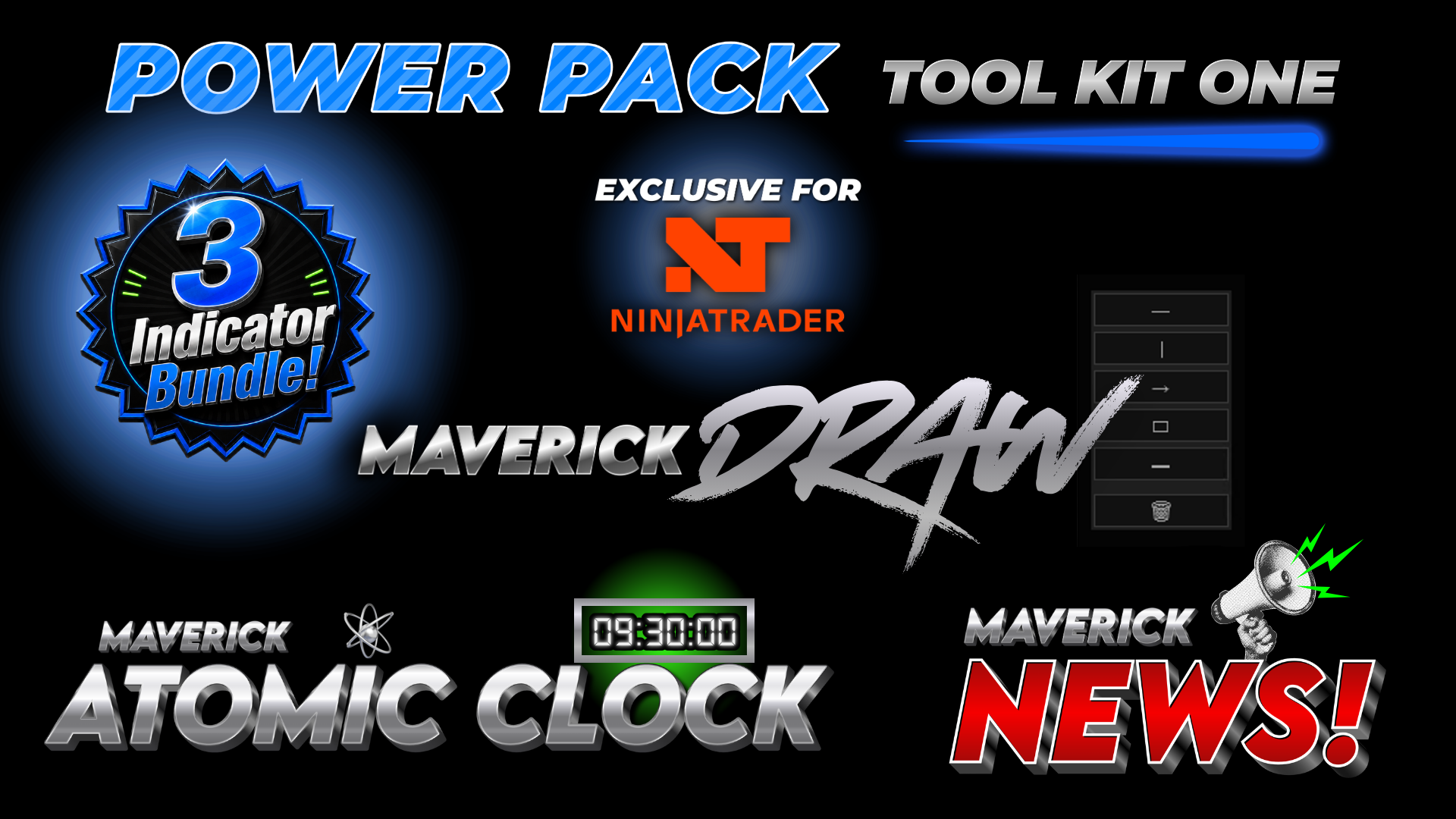 Maverick Power Pack 1 - ToolKit For NinjaTrader