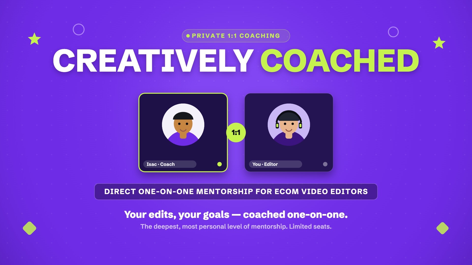 Creatively Coached (for brands 🛍️) | 1:1 Mentorship