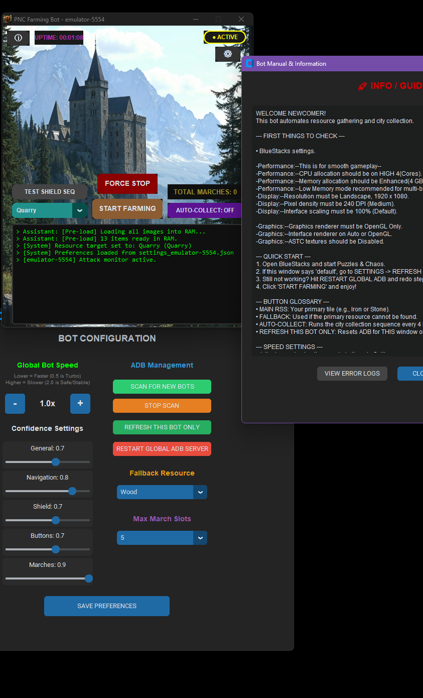 PNC Auto farming Bot