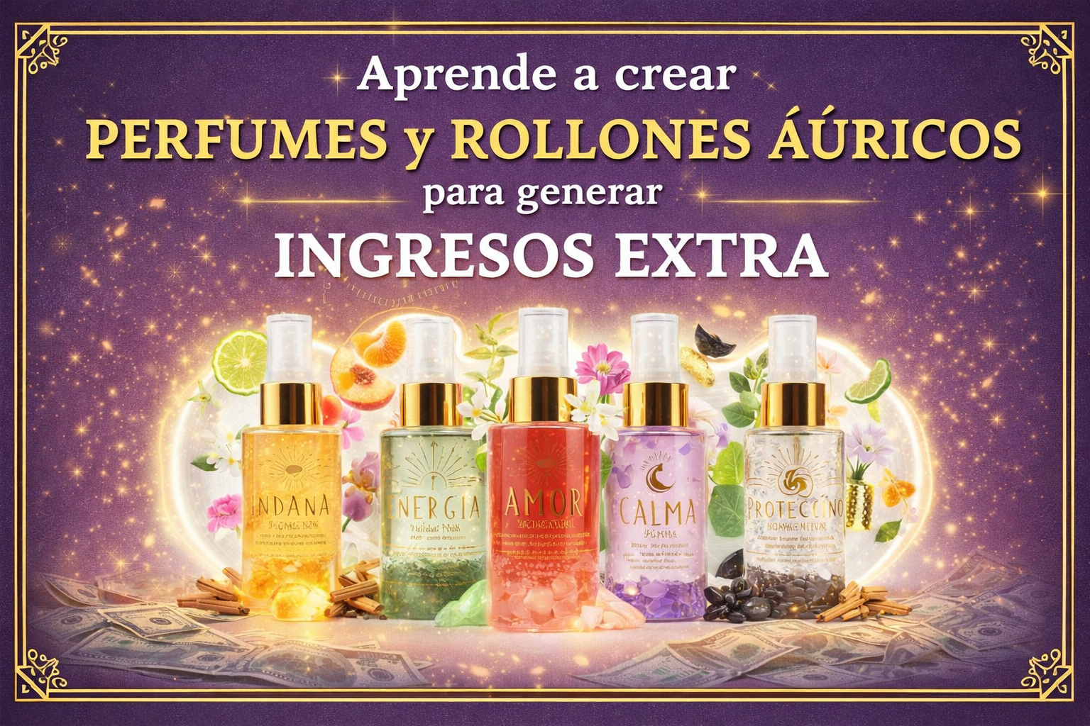 Aprende a crear perfumes y rollones auricos