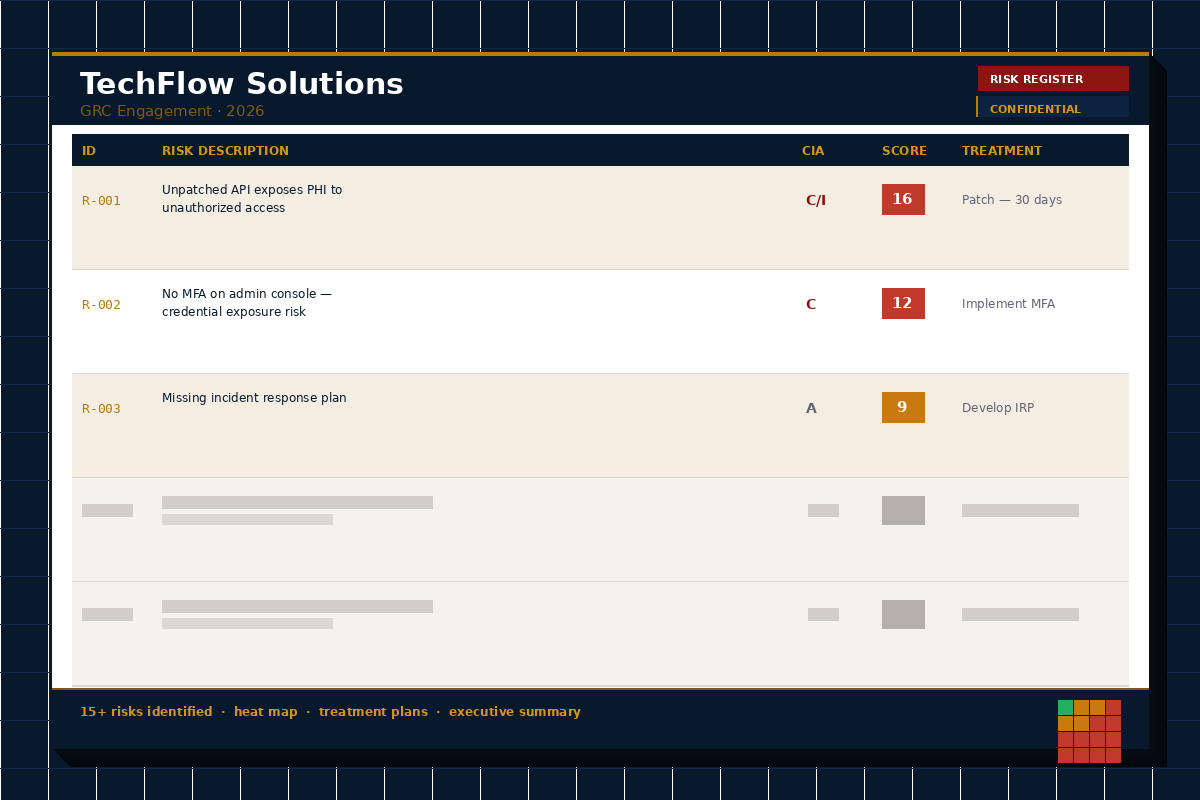 Course One: GRC Portfolio Builder