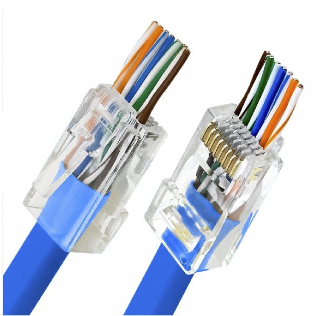 Rj45 конектори Pass trough