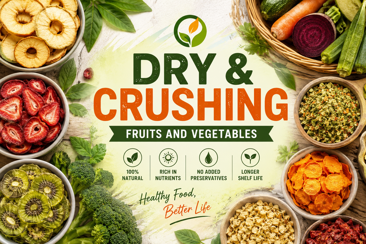 Dry&Crushing Frruits And Vegetbles Healthy