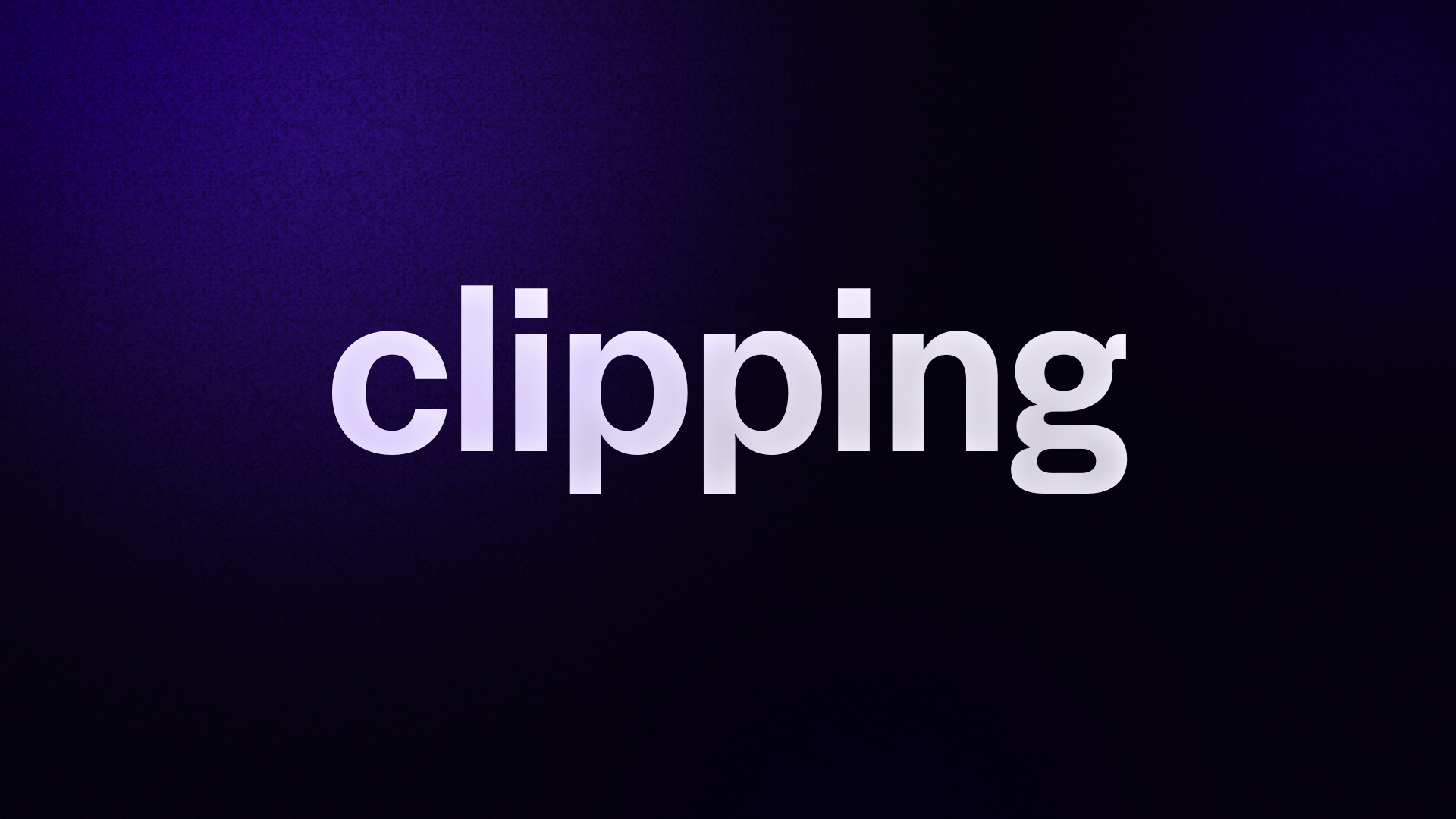 clipping 
