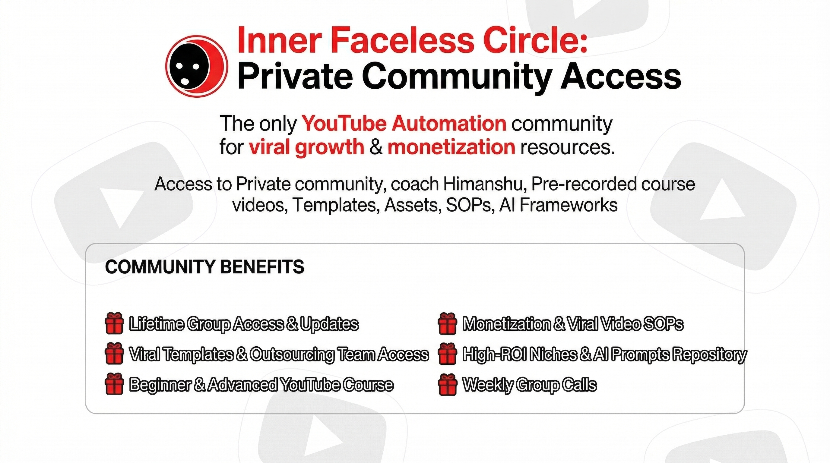 Inner Faceless Private Community