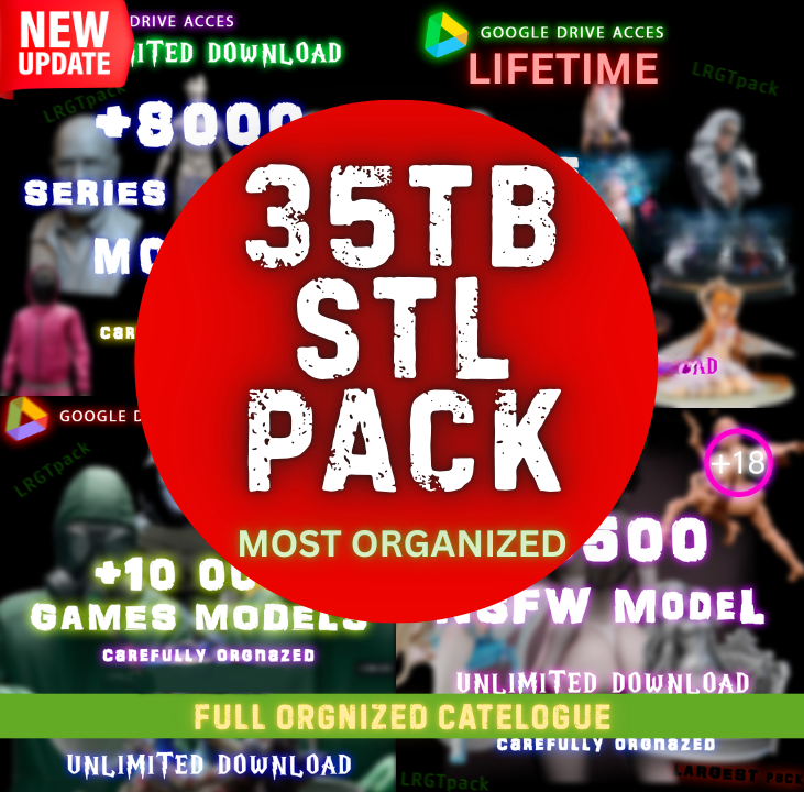 35tb+ Premium 3D Print Bundle Pack