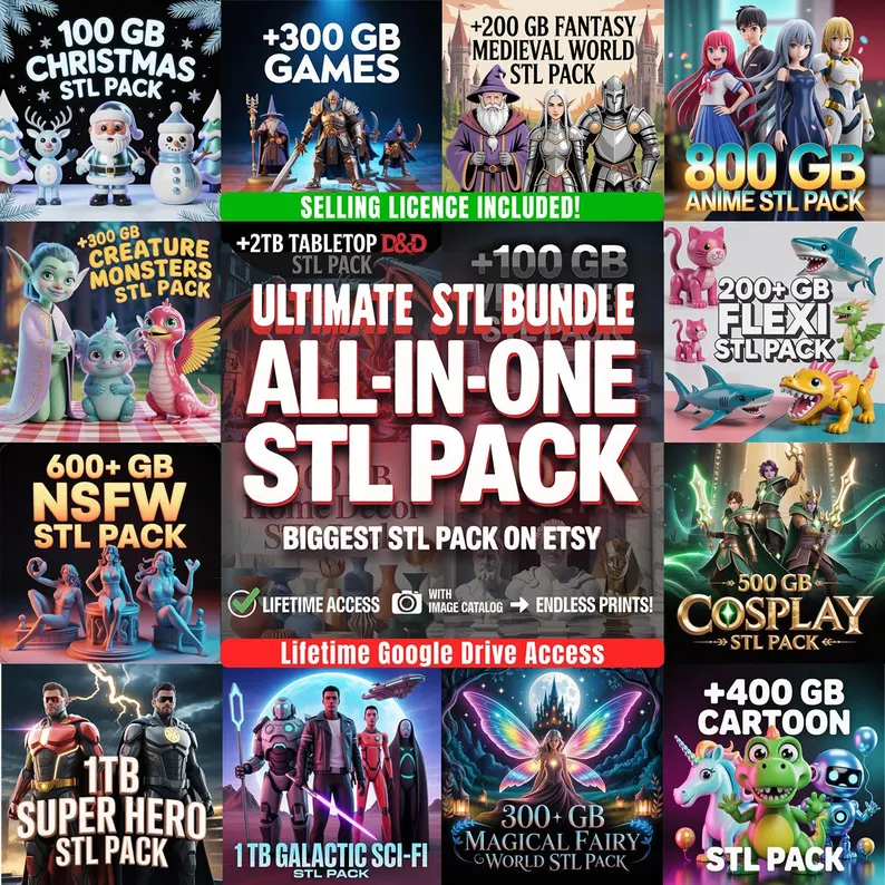 All-in-one Mega stl pack