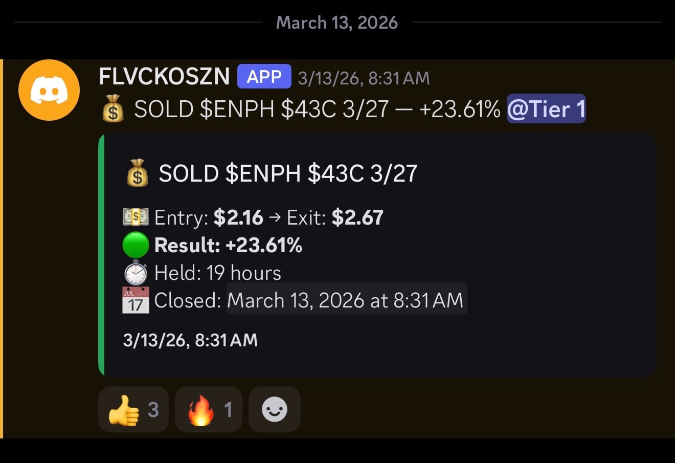 TIER 1: My Buy/Sell Position Alerts, Live Trading & More