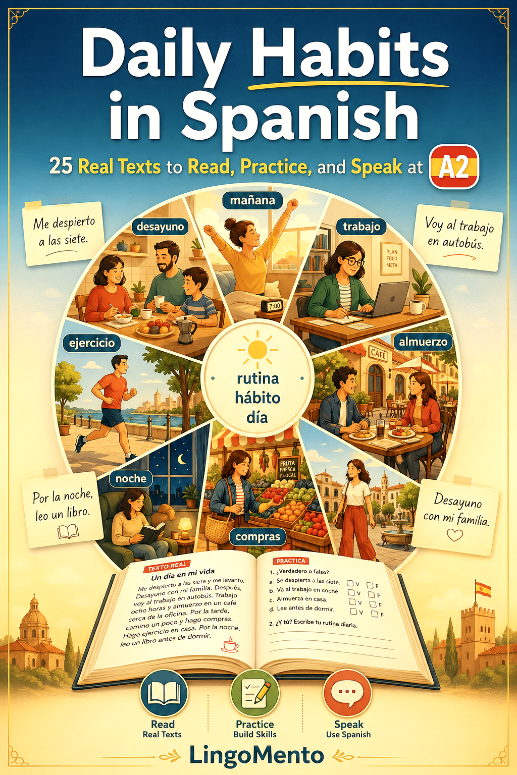 Spanish A2 Daily Habits Reader