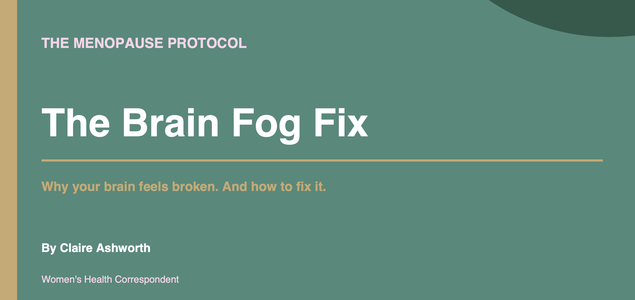 The Brain Fog Fix