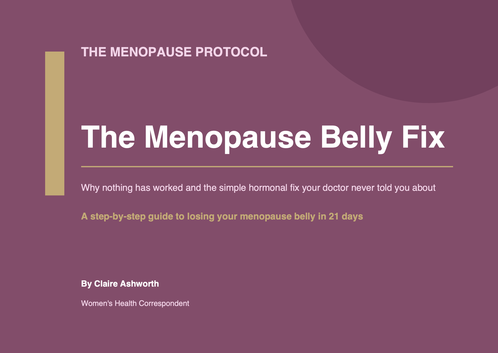 The Menopause Belly Fix