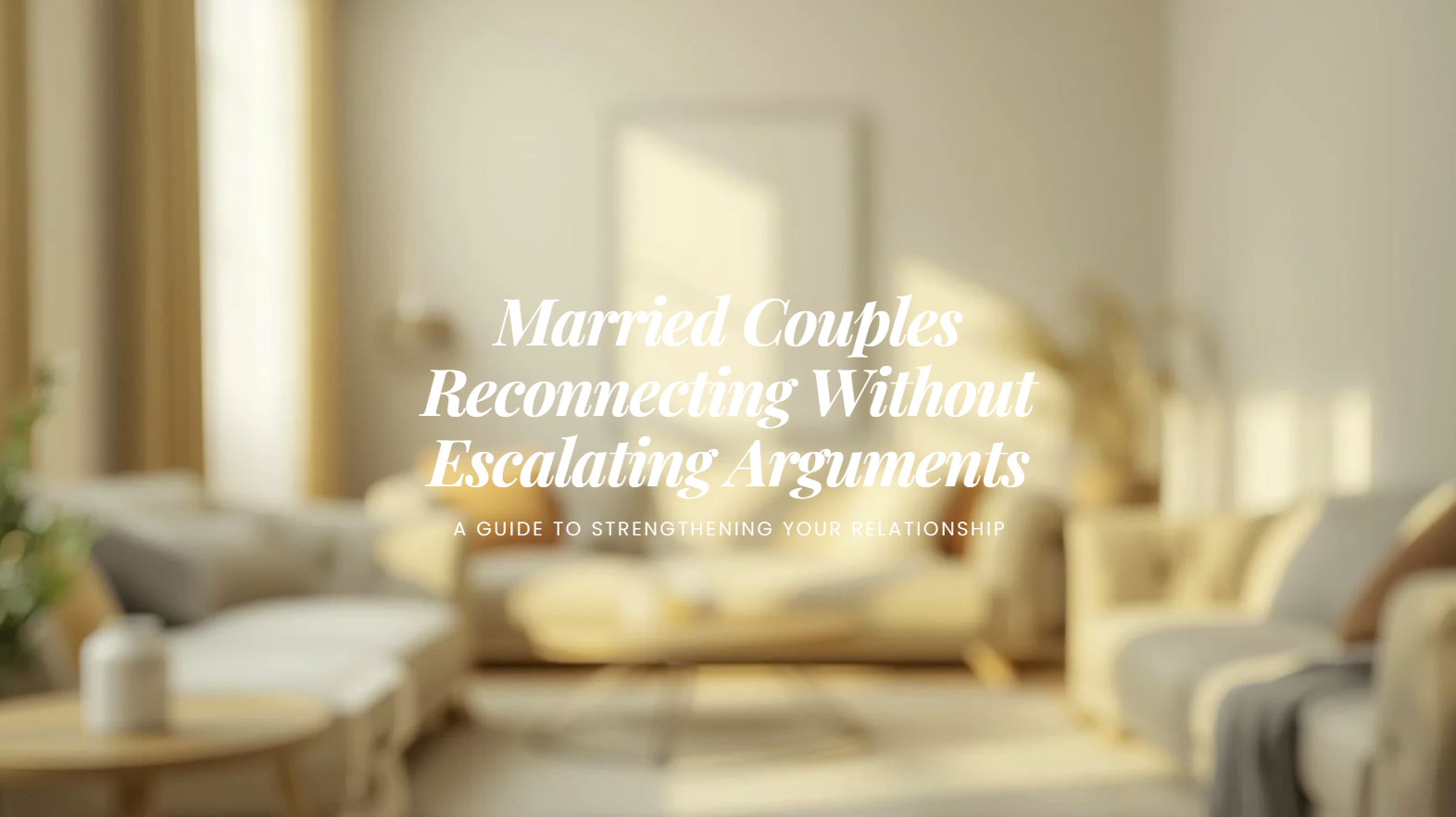 Married Couples Reconnecting Without Escalating Arguments