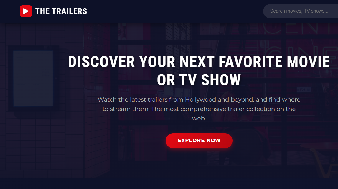 Movie Trailers WebsiteHTML&CSS
