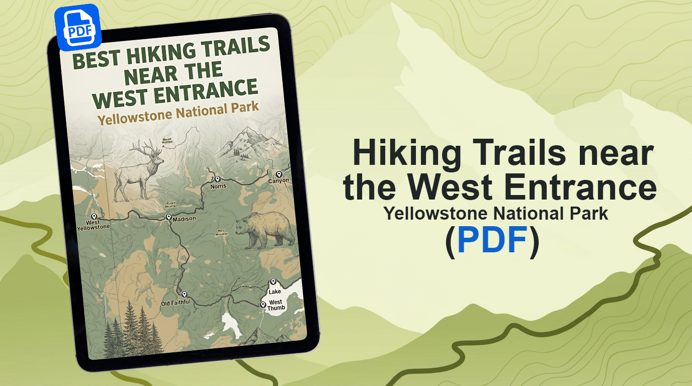 Hiking Trails Near the West Entrance in Yellowstone National Park