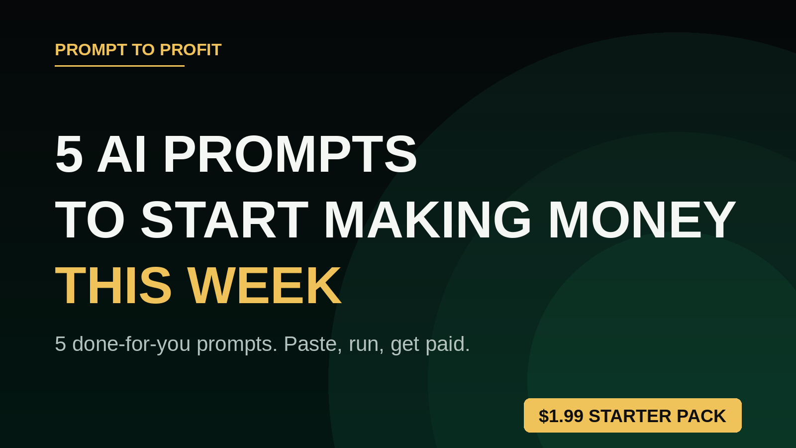  5 AI Prompts to Get Paid 