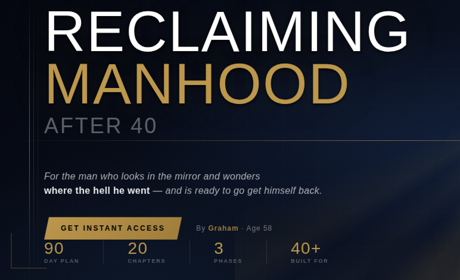 RECLAIMING MANHOOD AFTER 40