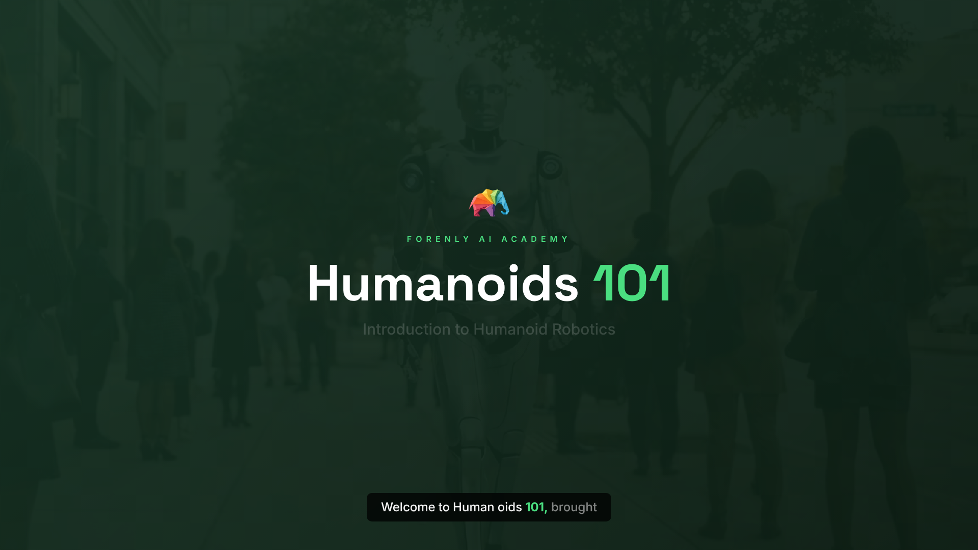 Humanoids 101: What Is a Humanoid Robot?