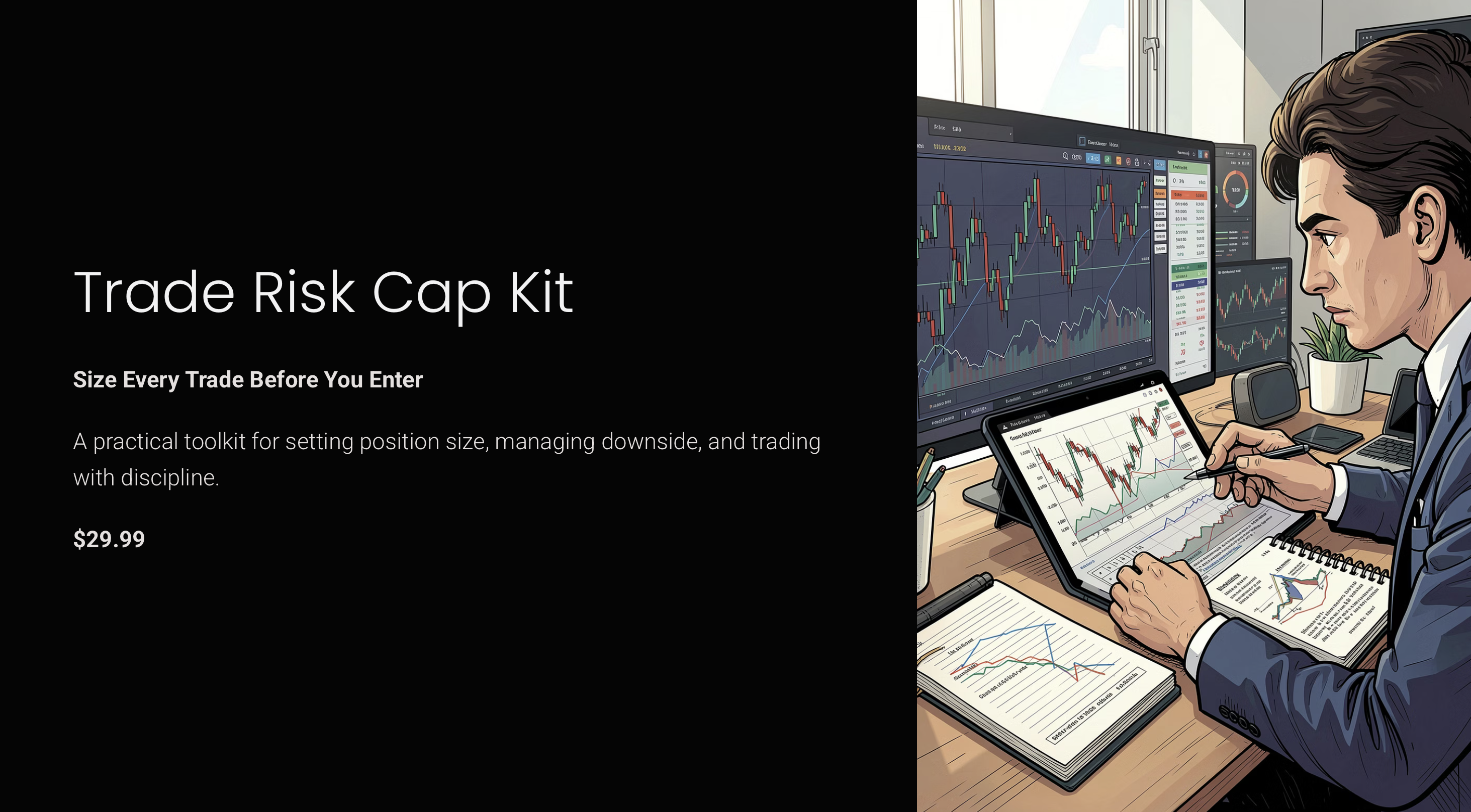 Trade Risk Cap Kit - Size Every Trade Before You Enter