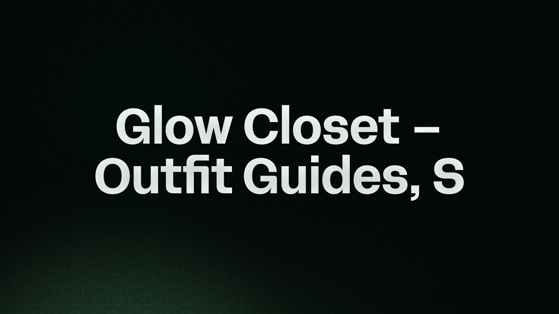 Glow Closet is a monthly membe