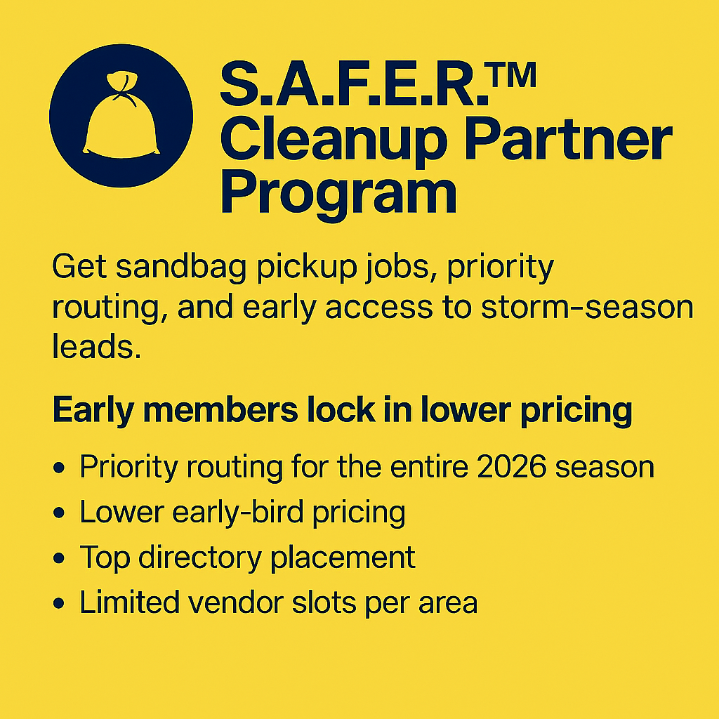 S.A.F.E.R.™ Cleanup Partner Program