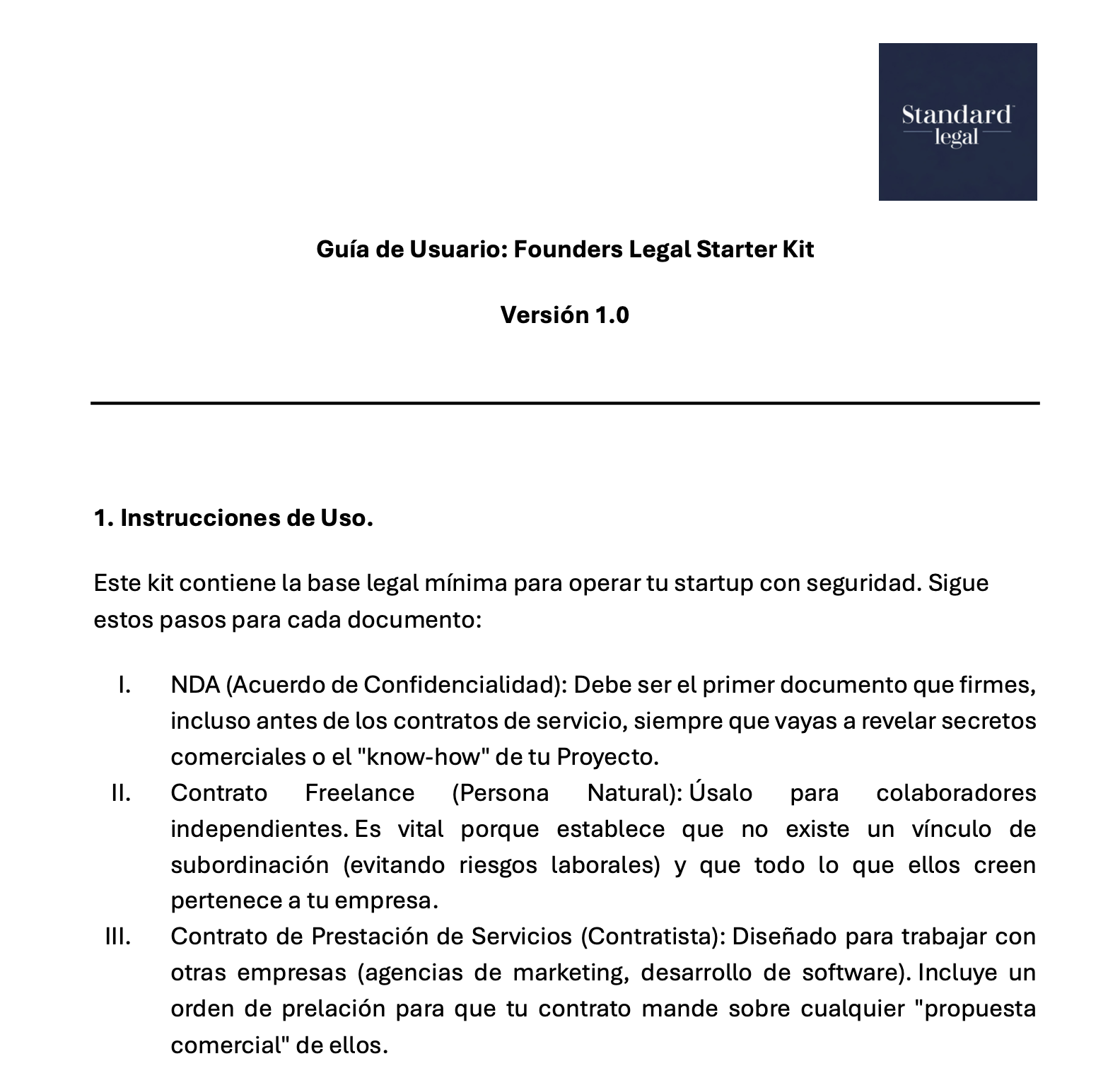 Emprendedores Legal Starter Kit (v2026)
