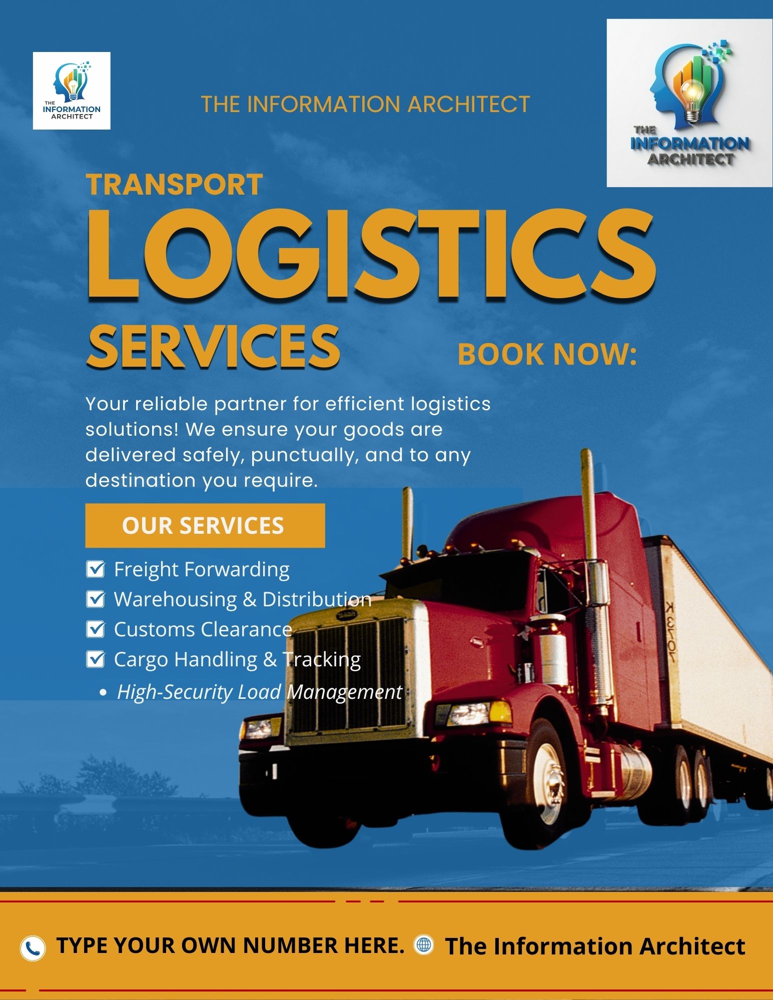 Logistics digital flyer interactive link
