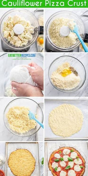 Keto Cauliflower Crust Pizza