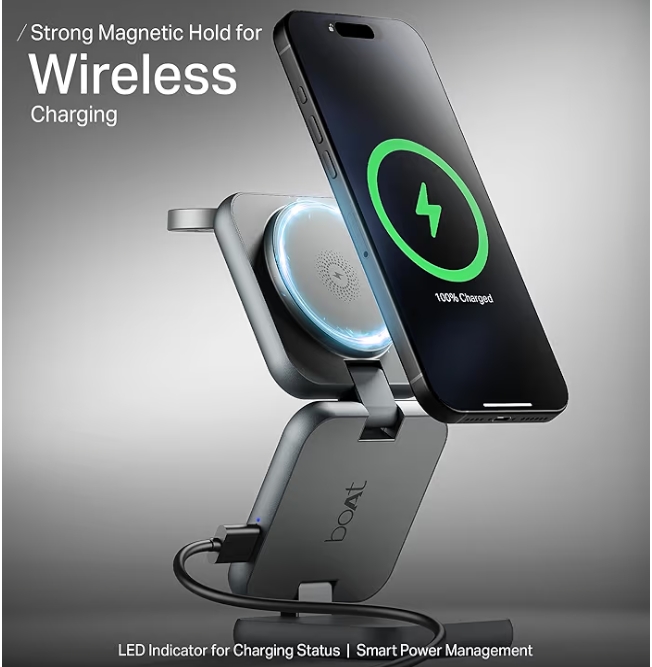 3-in-1 Magnetic Wireless Charger – Fast 