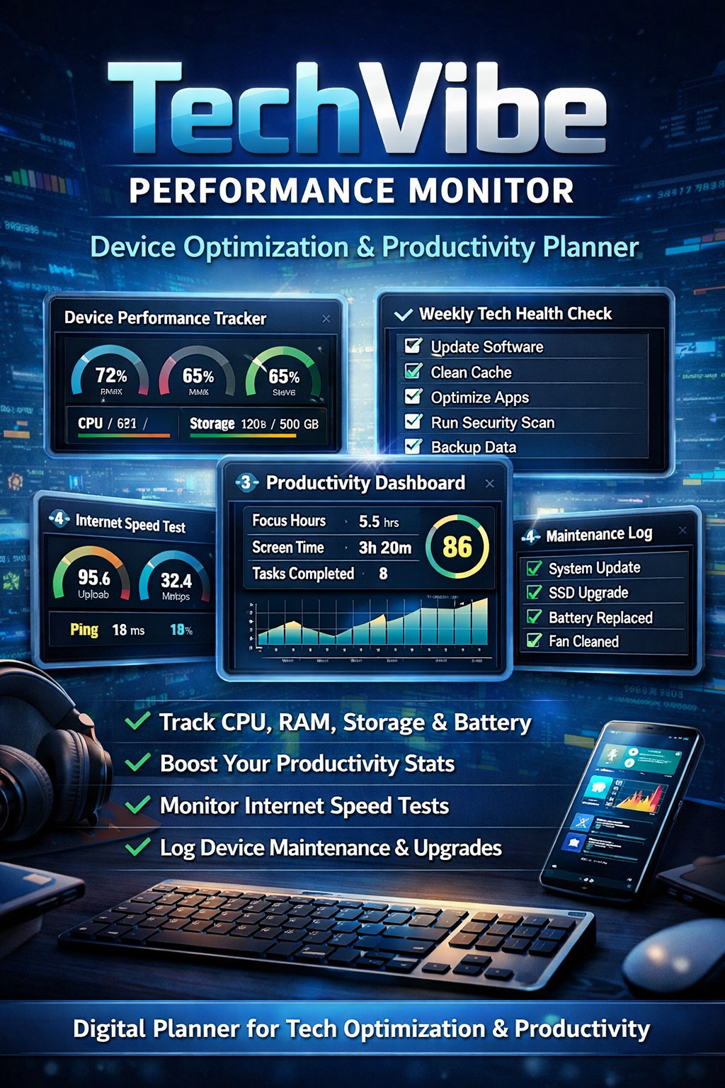 TechVibe Performance Monitor