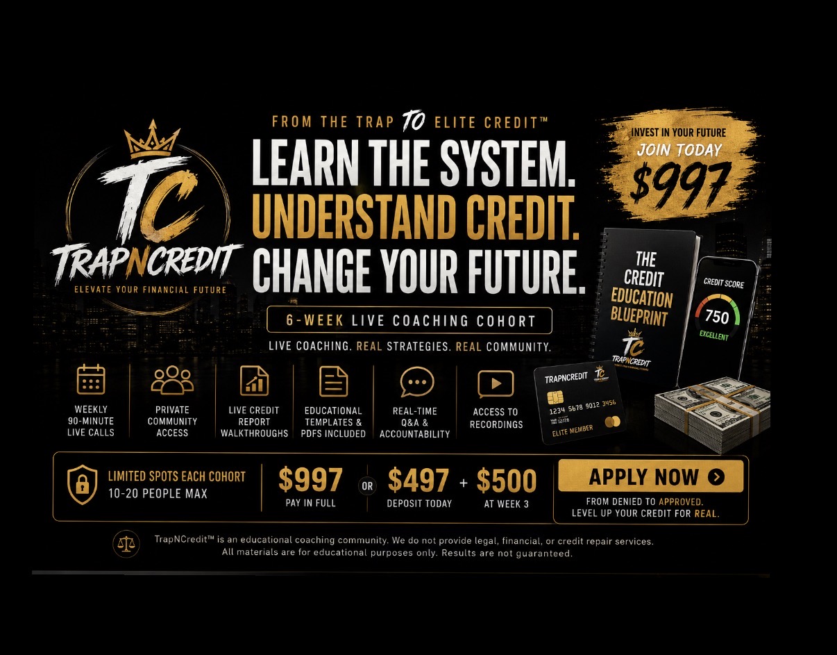 TrapNCredit™ | 6-Week Cohort